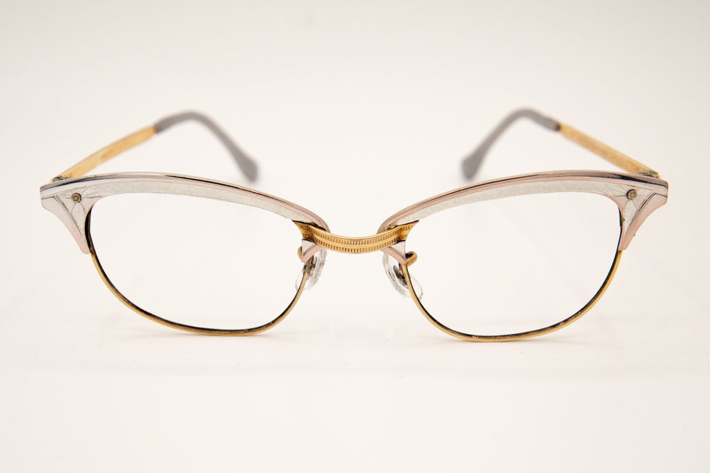 Vintage 60's Gold+Silver Cateye