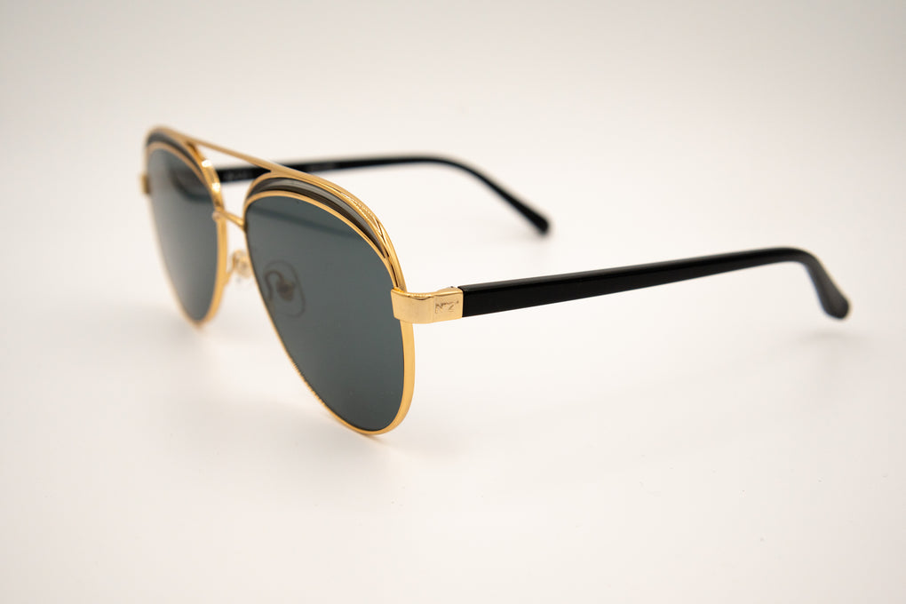 No. 21 Gold Aviator Suns