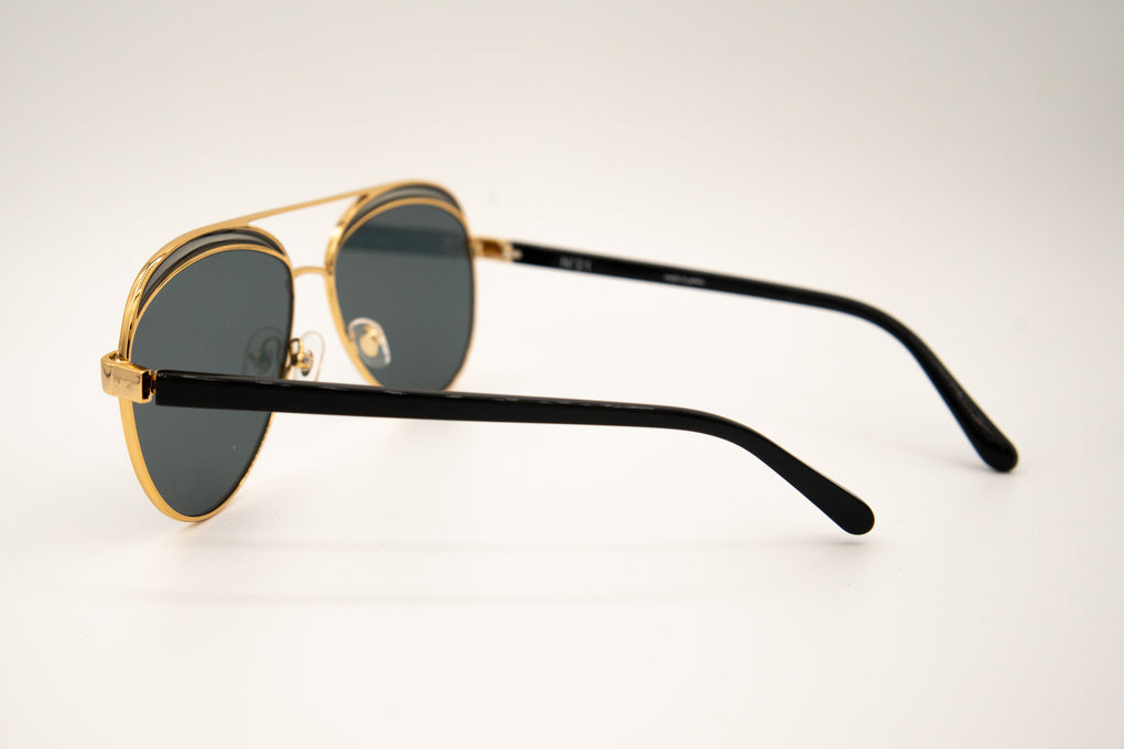 No. 21 Gold Aviator Suns
