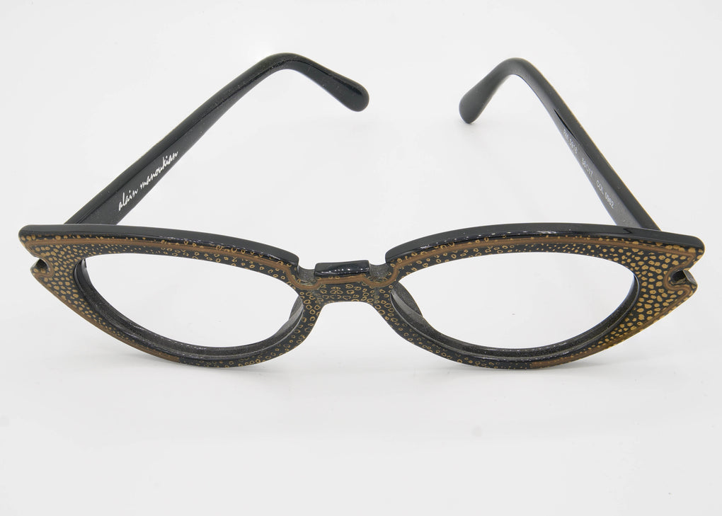 Vintage 60's Alain Manoukian Patterned Cat-eyes
