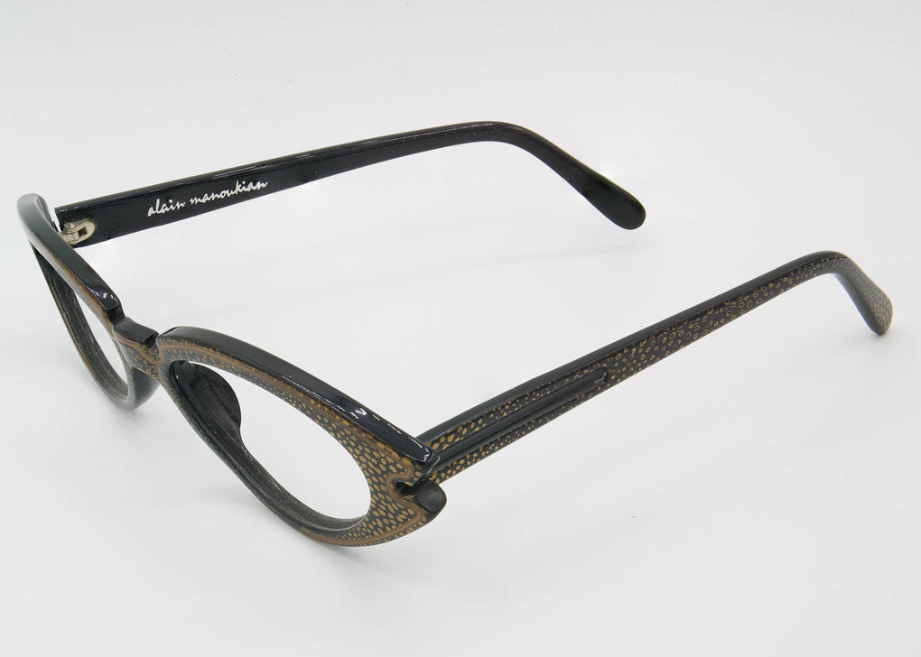 Vintage 60's Alain Manoukian Patterned Cat-eyes