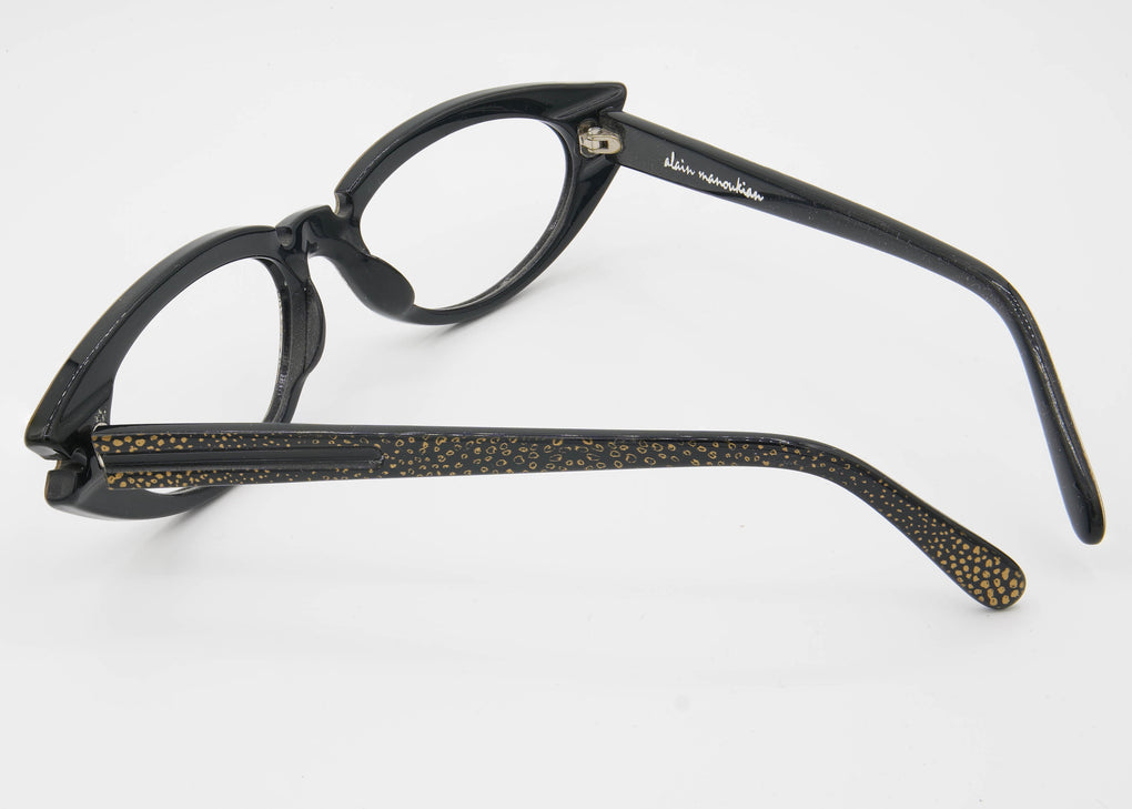 Vintage 60's Alain Manoukian Patterned Cat-eyes