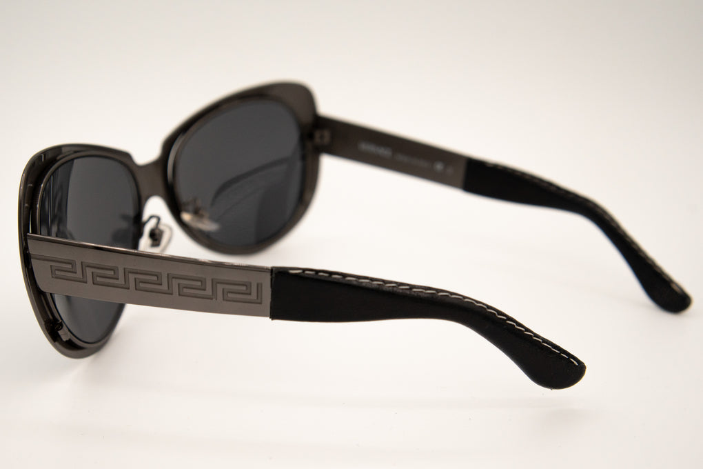 Versace Metal+Leather Oversize Suns