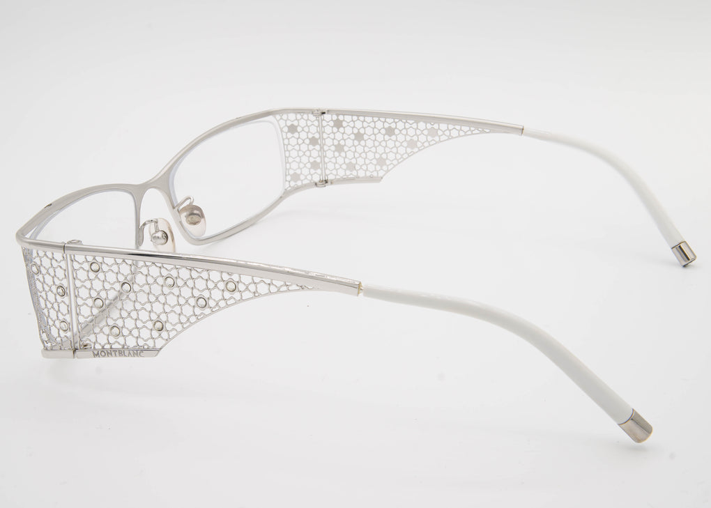 Montblanc Silver Mesh Rectangles with Stones