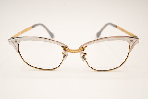 Vintage 60's Gold+Silver Cateye