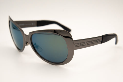 Versace Metal+Leather Oversize Suns