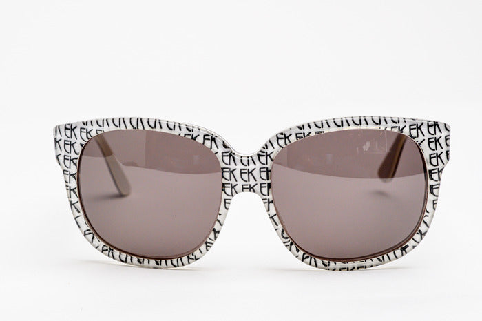 Vintage 80's Black and White Emmanuelle Khanh Sunglasses