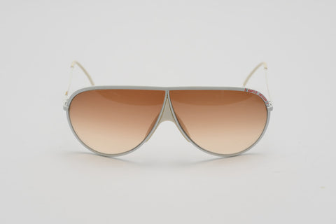 Vintage 80's Safilo White Aviators